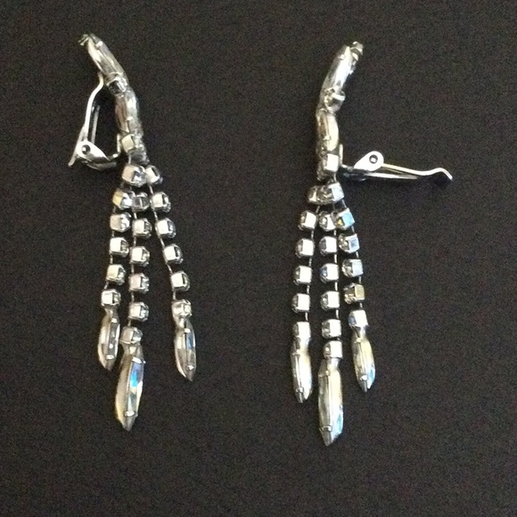 Continental Vintage Crystal Earrings - Picture 2 of 6